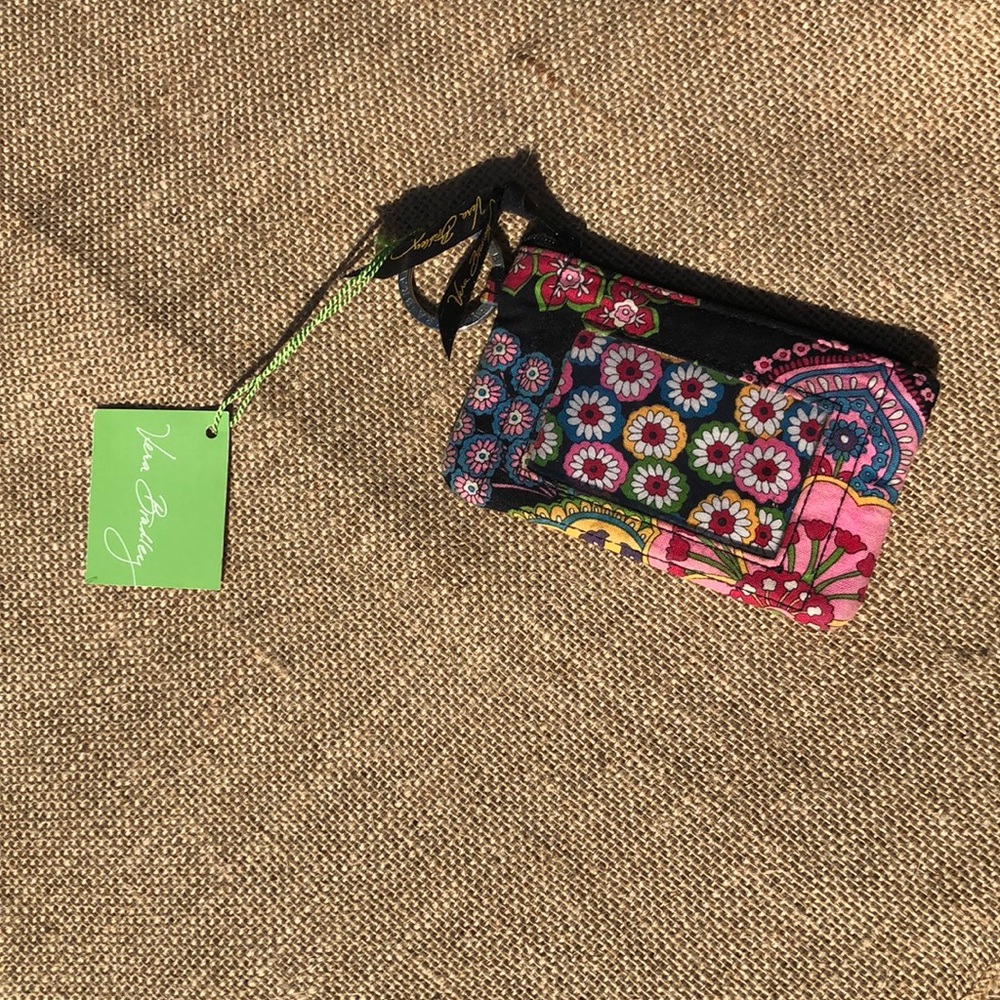 Vera Bradley zip id case keychain